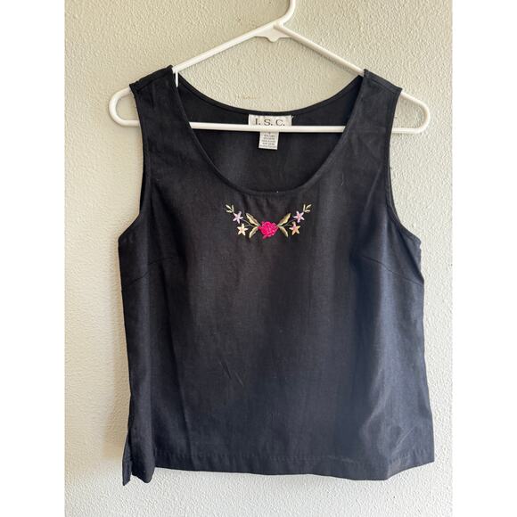 I.S.C. Vintage Linen Tank Top Size S - Picture 1 of 7